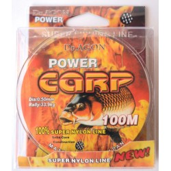 Лісочка для риболовлі мультиколор, DrAGON Power Carp, довжина 100м, перетин 0,50мм